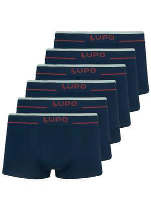 Kit com 6 Cuecas Sunga Lupo 526-001 - LUPO