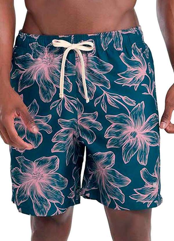 Mash - Shorts Masculino Praia Mash 611.42 Az08-Azul-Marinho