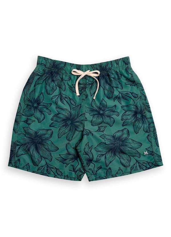 Mash - Shorts Masculino Praia Mash 611.42 Vd07-Verde-Militar