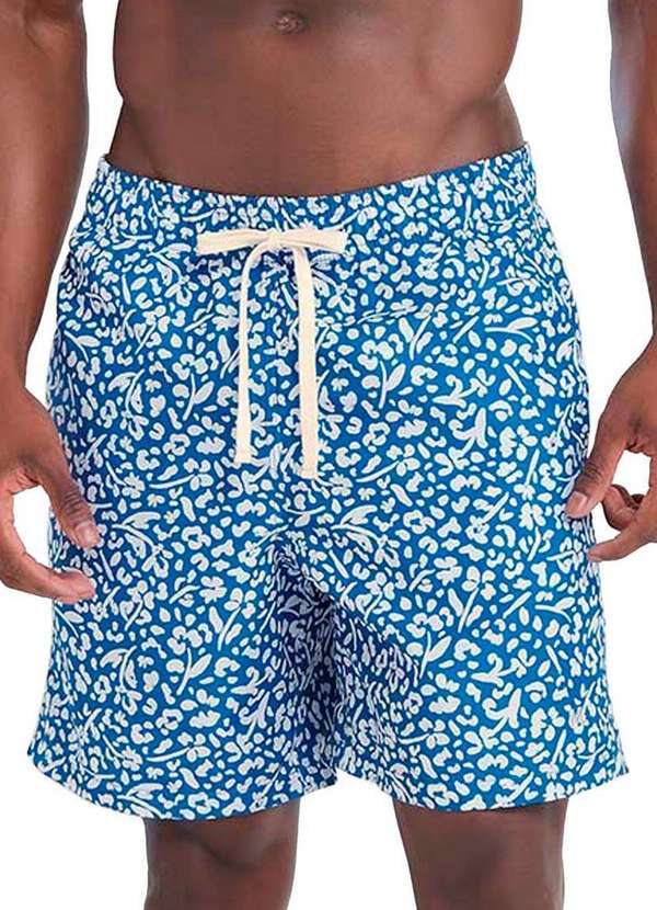 Mash - Shorts Masculino Praia Mash 611.45 Az02-Azul-Denim