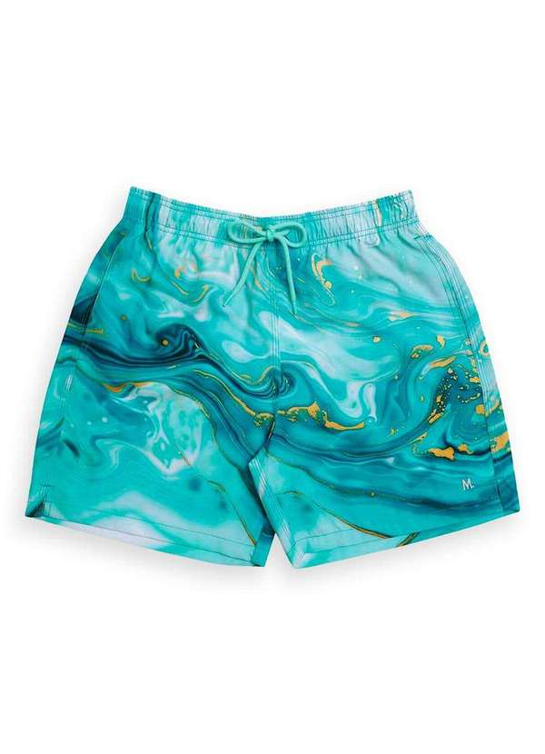 Mash - Shorts Masculino Praia Mash 615.35 Vd11-Verde-Agua 2