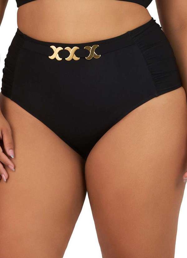 Banho de Mar - Biquíni Hot Pant Banho de Mar 617.231 Plus Size 012-Preto