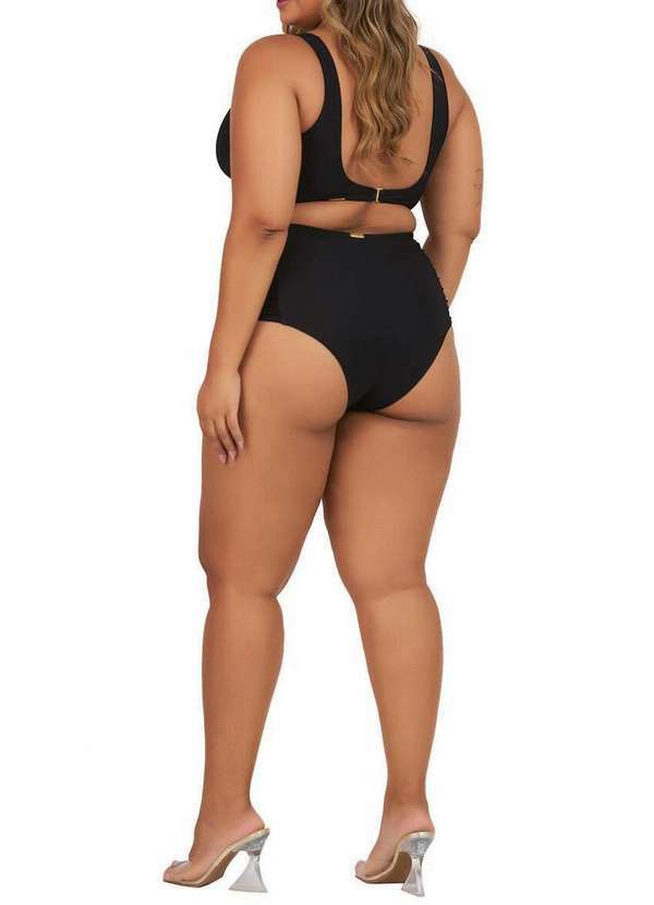 Banho de Mar - Biquíni Hot Pant Banho de Mar 617.231 Plus Size 012-Preto 4