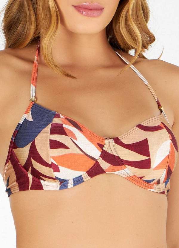 Banho de Mar - Top Banho de Mar 623.112 1008-Folhagm-Aquarelada