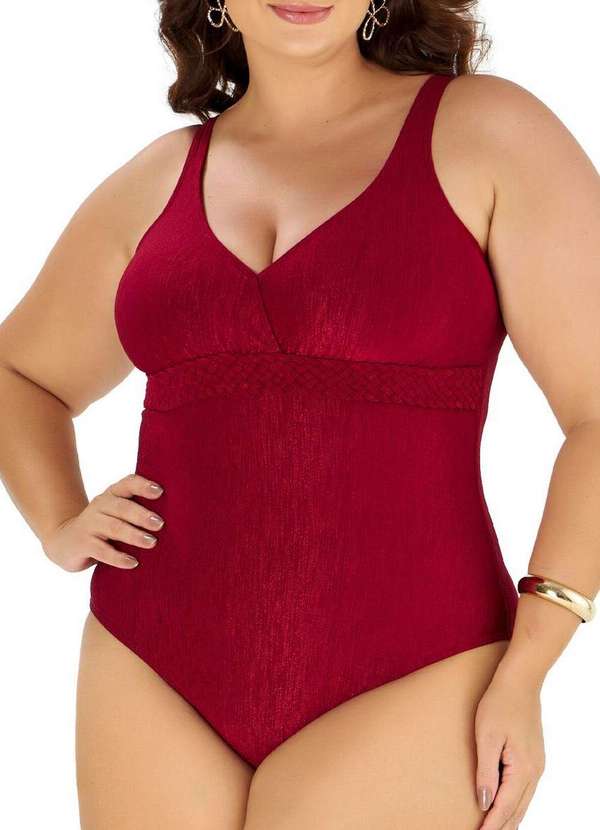 Banho de Mar - Maiô Banho de Mar 617.581 Plus Size 959-Hibisco
