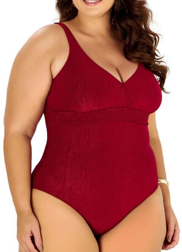 Banho de Mar - Maiô Banho de Mar 617.581 Plus Size 959-Hibisco 3