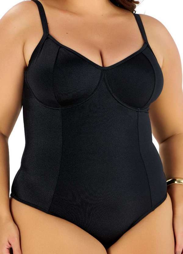 Banho de Mar - Maiô Banho de Mar 621.529 Plus Size 012-Preto 3