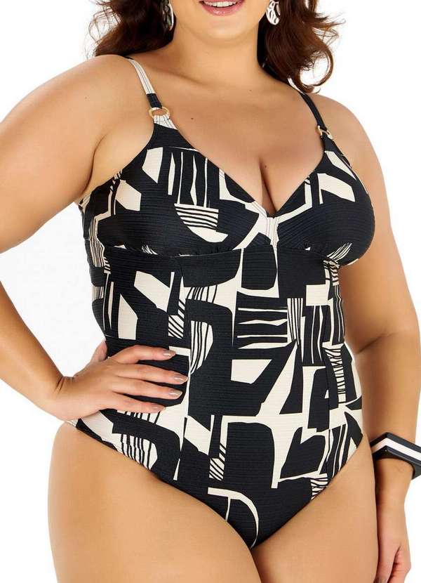 Banho de Mar - Maiô Banho de Mar 623.526 1006-Calcário-Abstrato 3