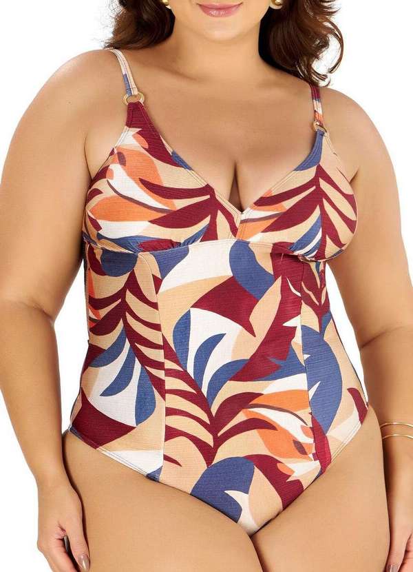 Banho de Mar - Maiô Banho de Mar 623.526 1008-Folhagm-Aquarelada