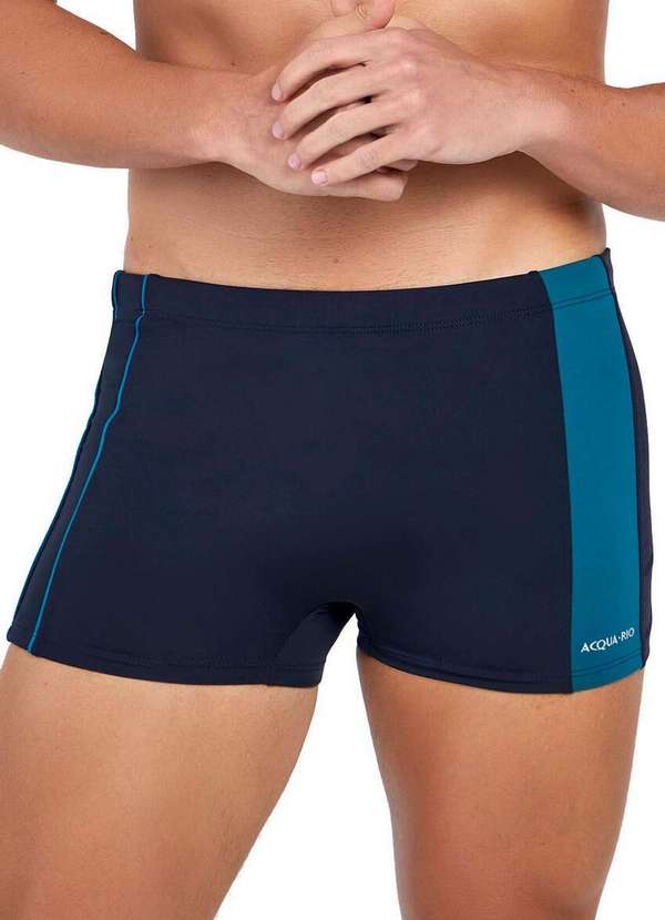 Acqua Rio - Sunga Praia Acqua Rio 680.414 926-Preto-Verde-Petróleo