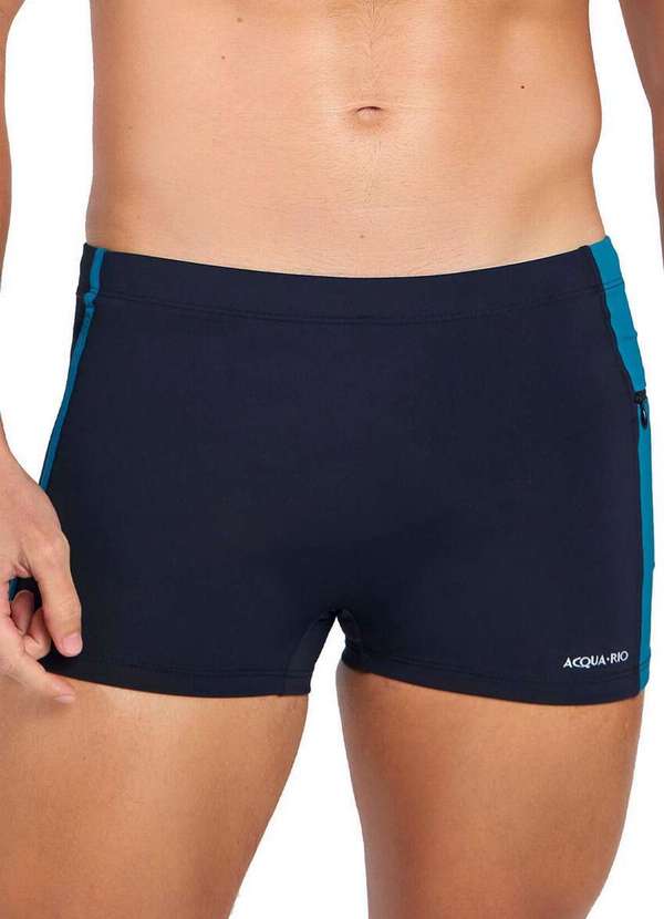 Acqua Rio - Sunga Praia Acqua Rio 680.415 926-Preto-Verde-Petróleo