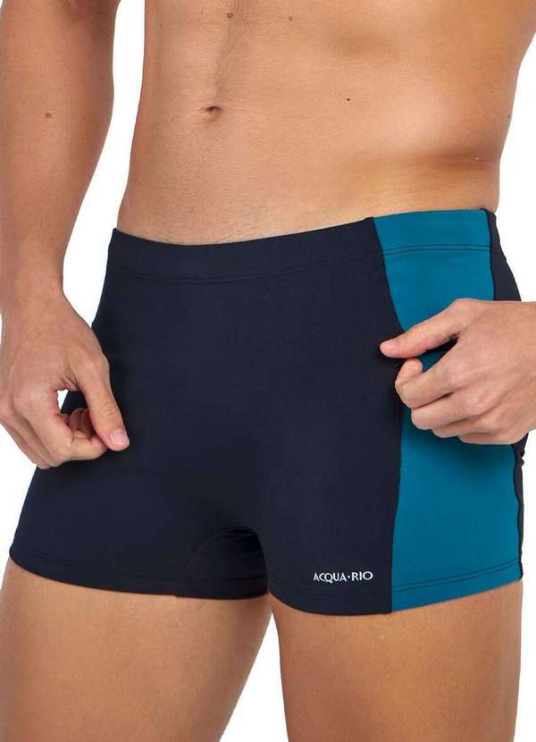 Acqua Rio - Sunga Praia Acqua Rio 680.415 926-Preto-Verde-Petróleo 3