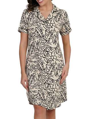 Camisola Feminina Curta com Abertura Podiun 256136 - PODIUN