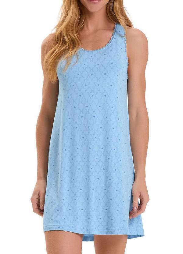 Cor com Amor - Camisola Feminina Curta Cor com Amor 2010885