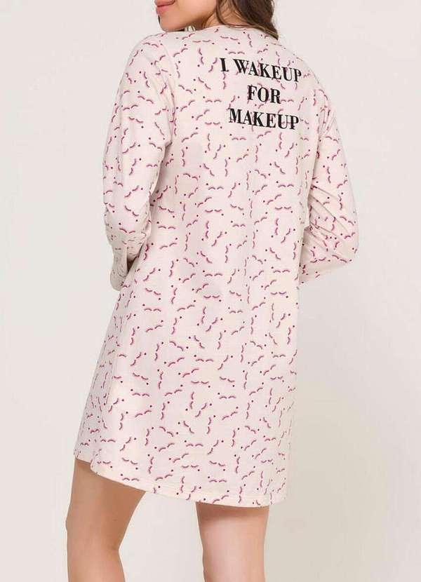 Espaço Pijama - Camisola Feminina Curta Espaço Pijama 4010122 Branco 2