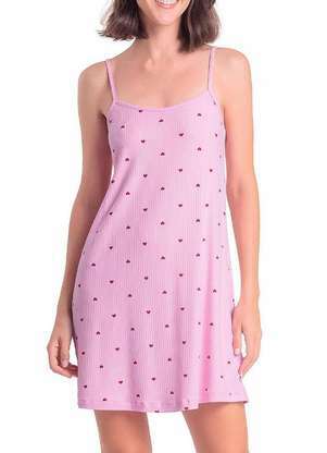 Camisola Feminina Curta Espaço Pijama 4010326 - ESPAÇO PIJAMA
