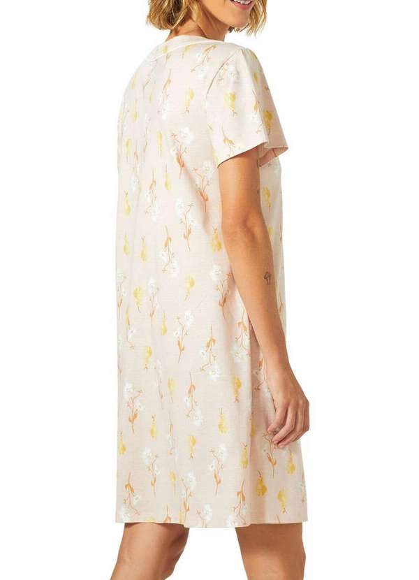 Hering - Camisola Feminina Curta com Abertura Hering 7cyp 1c-Rosa-Claro 2