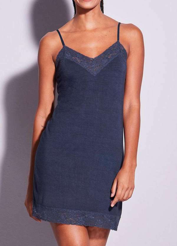Hope - Camisola Feminina Curta Hope 0l111260 Acd-Azul-Cedro