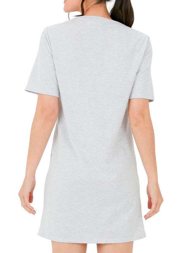 Malwee - Camisola Feminina Curta Malwee 1000126799 40000-Cinza 2