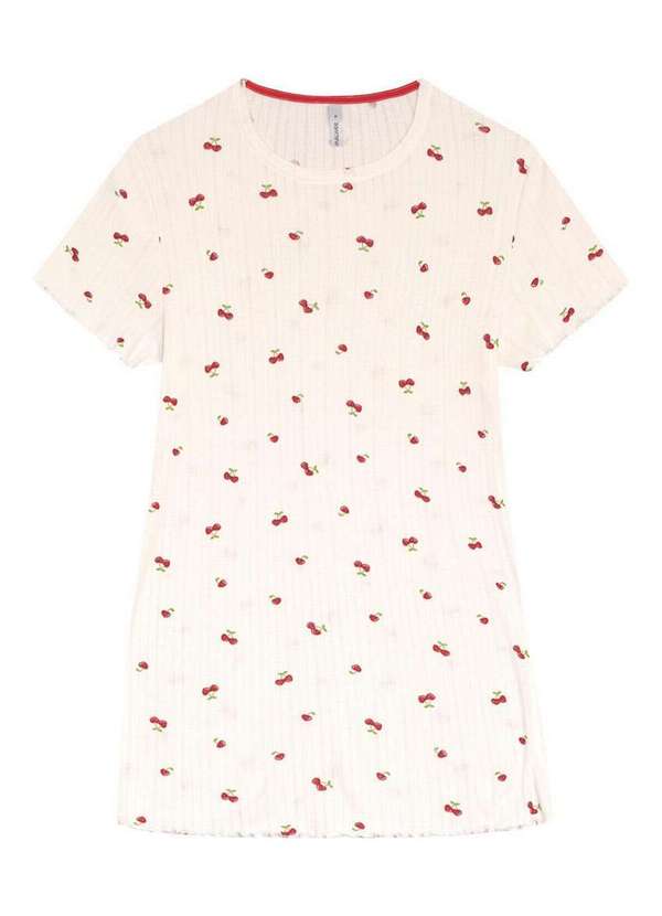 Malwee - Camisola Feminina Curta Malwee 1000126800 Dp45a-Off-White 2