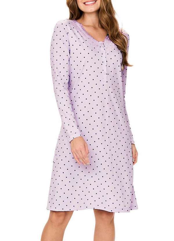 Podiun - Camisola Feminina Curta Podiun 246137 314-Poá-Jazz