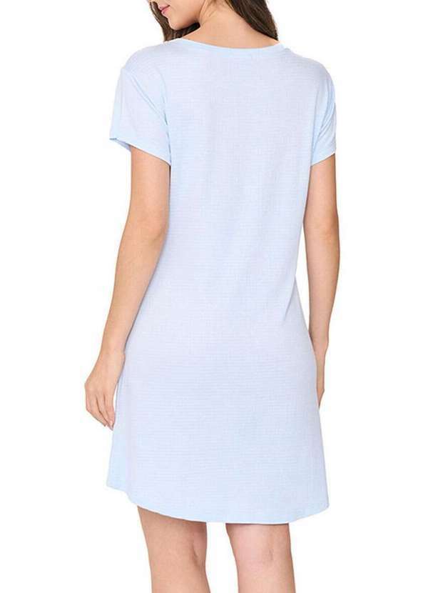 Podiun - Camisola Feminina Curta Podiun 256064 375-Azul-Brisa 2