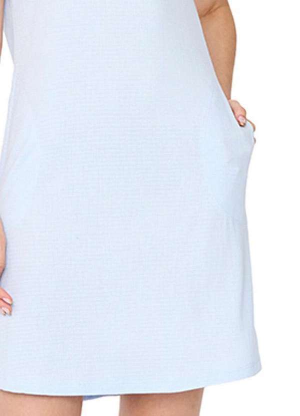 Podiun - Camisola Feminina Curta Podiun 256064 375-Azul-Brisa 4