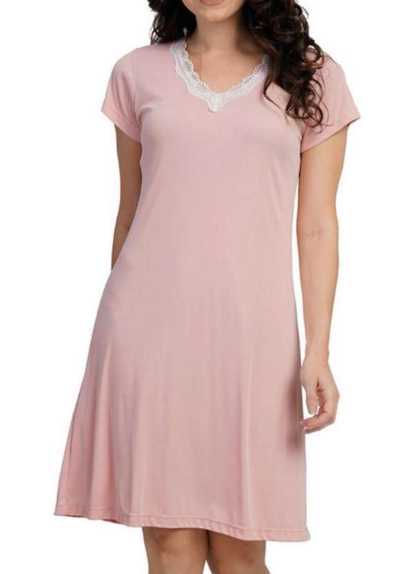 Podiun - Camisola Feminina Curta Podiun 266025 512-Rosa-Cristal