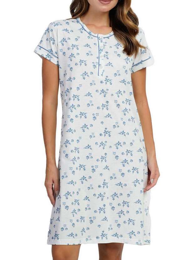 Podiun - Camisola Feminina Curta Podiun 266032 483-Floral-Brisa