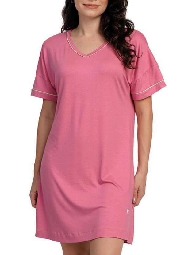 Podiun - Camisola Feminina Curta Podiun 266046 461-Rosa-Argila