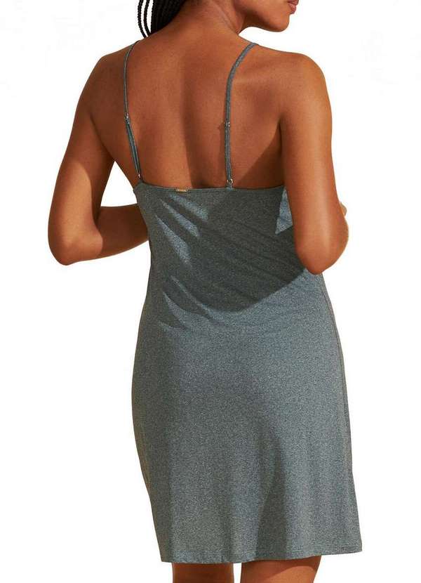 Recco - Camisola Feminina Curta Recco 17948 19301-Mescla-Verde-Veneza 2