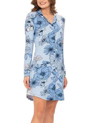 Camisola Feminina Curta com Abertura Podiun 236116 - PODIUN