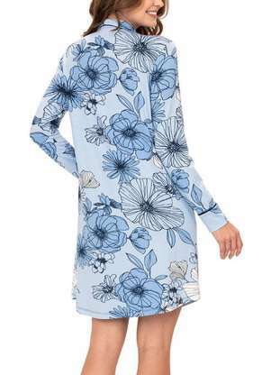 Camisola Feminina Curta com Abertura Podiun 236116 - PODIUN