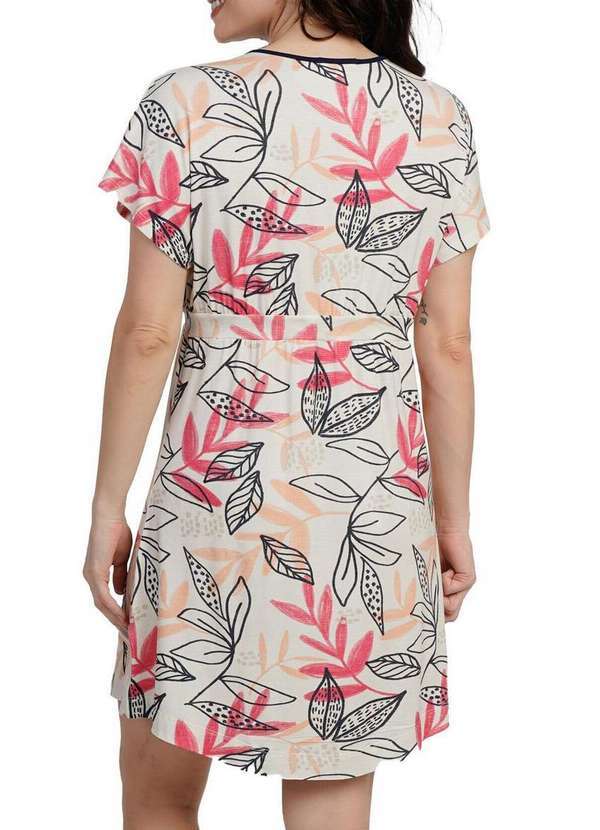 Podiun - Kaftan Feminino Curto Podiun 266051 470-Floral-Tarsila 2