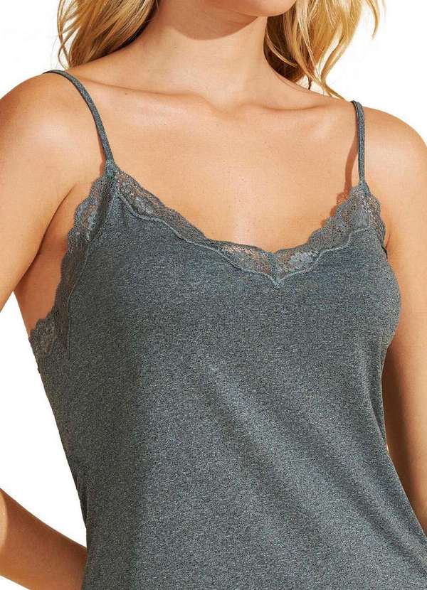 Recco - Pijama Feminina Curta Recco 17949 19301-Mescla-Verde-Veneza 3