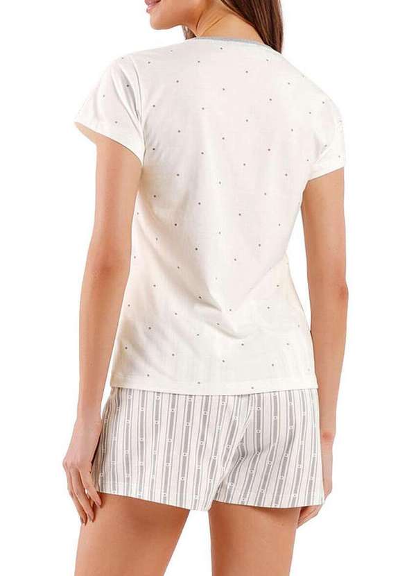 Cor com Amor - Pijama Feminino Curto Cor Amor 2010698 Off-White 2