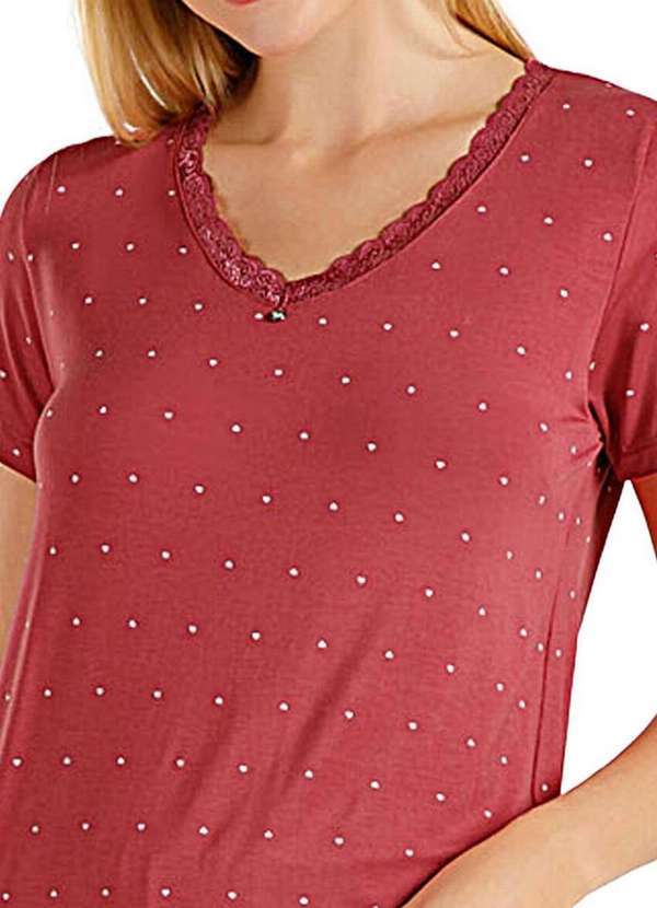 Cor com Amor - Pijama Feminino Curto Cor com Amor 2010311 Vermelho 3