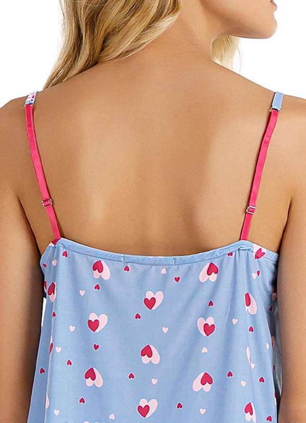 Cor com Amor - Pijama Feminino Curto Cor com Amor 2010345 Azul 4