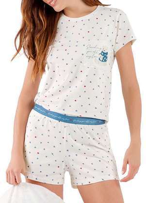 Pijama Feminino Curto Cor com Amor 2010622 - COR COM AMOR