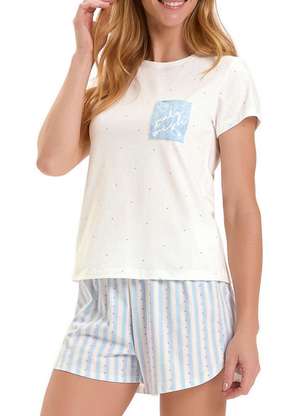 Pijama Feminino Curto Cor com Amor 2010805 - COR COM AMOR