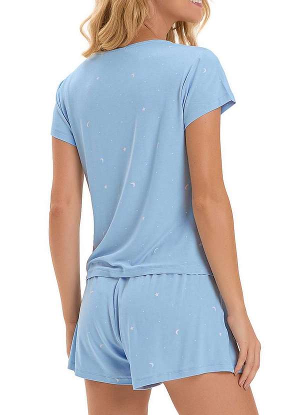 Cor com Amor - Pijama Feminino Curto Cor com Amor 2010810 Azul 2