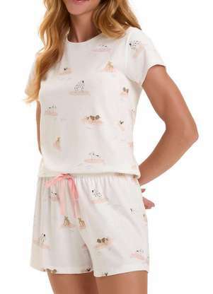 Pijama Feminino Curto Cor com Amor 2010816 - COR COM AMOR