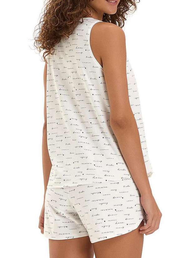 Cor com Amor - Pijama Feminino Curto Cor com Amor 2010943 Off-White 2