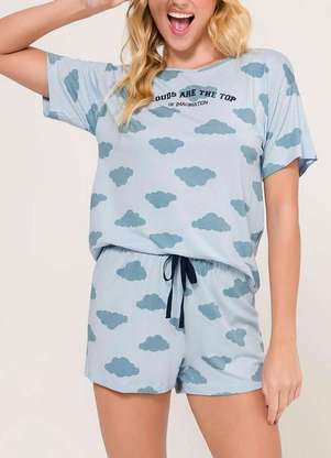 Pijama Feminino Curto Espaço Pijama 4010073 - ESPAÇO PIJAMA