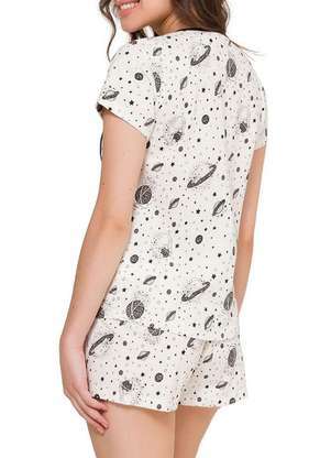 Pijama Feminino Curto Espaço Pijama 4010088 - ESPAÇO PIJAMA