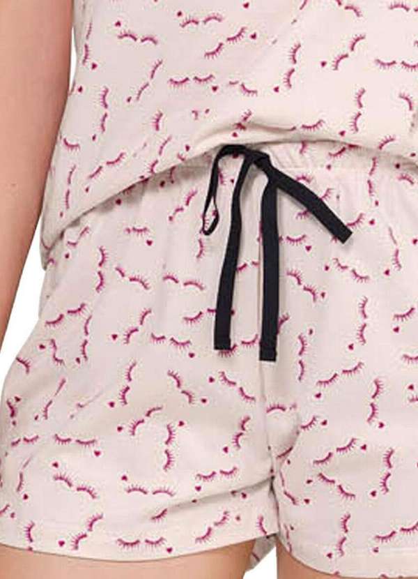 Espaço Pijama - Pijama Feminino Curto Espaço Pijama 4010121 Rosa 4