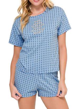 Pijama Feminino Curto Espaço Pijama 4010132 - ESPAÇO PIJAMA