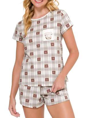Pijama Feminino Curto Espaço Pijama 4010141 - ESPAÇO PIJAMA