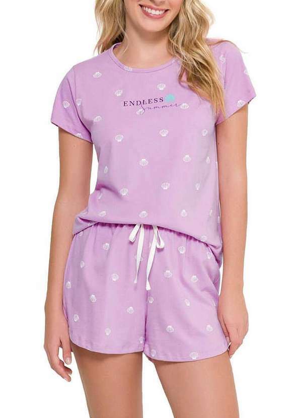 Espaço Pijama - Pijama Feminino Curto Espaço Pijama 4010182 Lilás