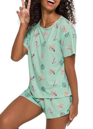 Pijama Feminino Curto Espaço Pijama 4010202 - ESPAÇO PIJAMA